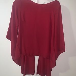 Burgundy blouse